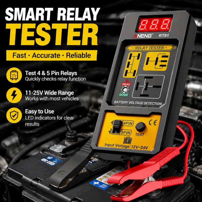 Battery Load Tester - 12V 24V Automotive Relay Tester Universal