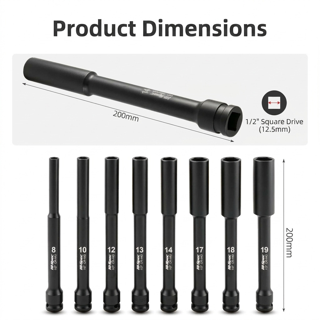 1/2 Inch Drive Extra Long Impa - Pneumatic Impact Wrench のレビューと価格