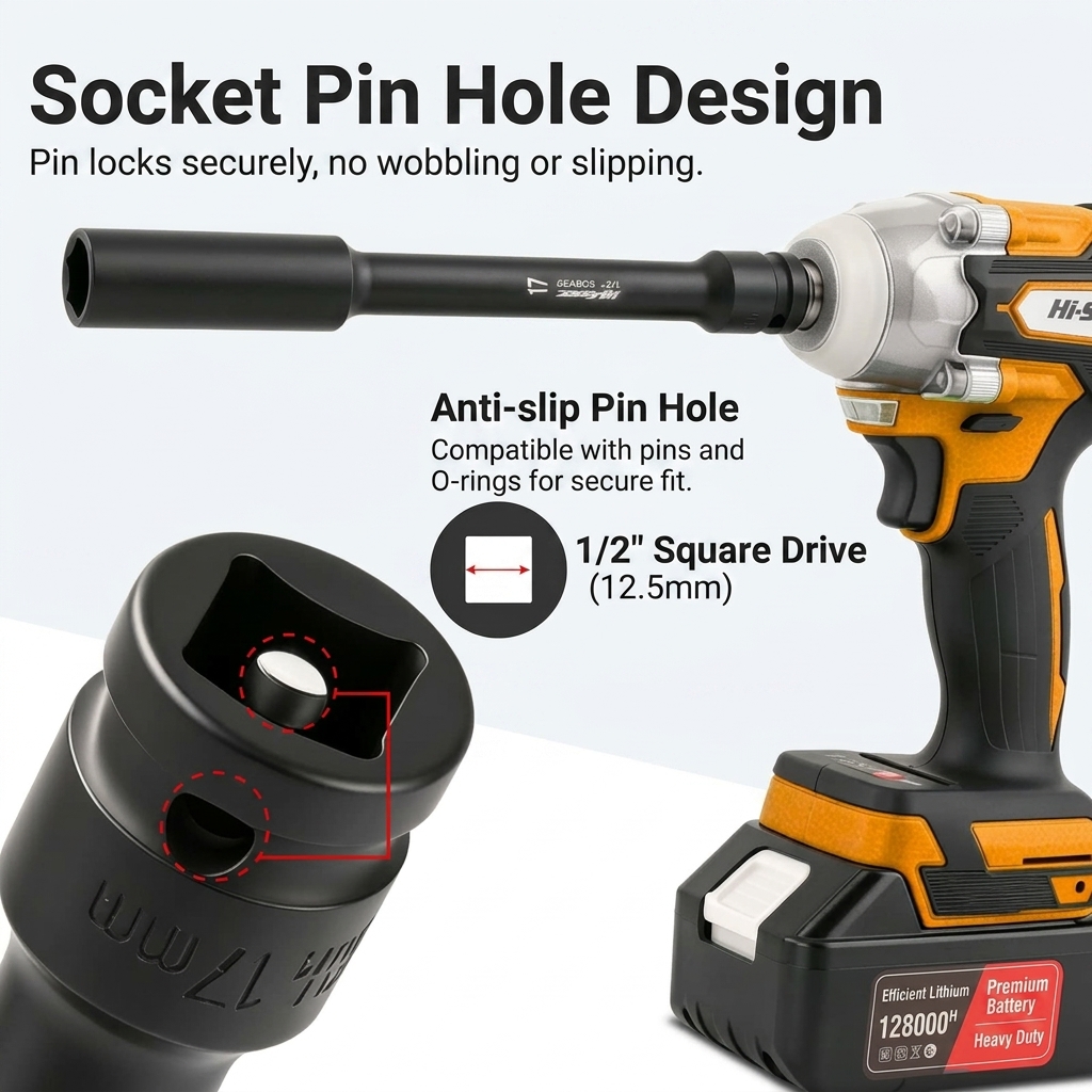 1/2 Inch Drive Extra Long Impa - Pneumatic Impact Wrench のレビューと価格