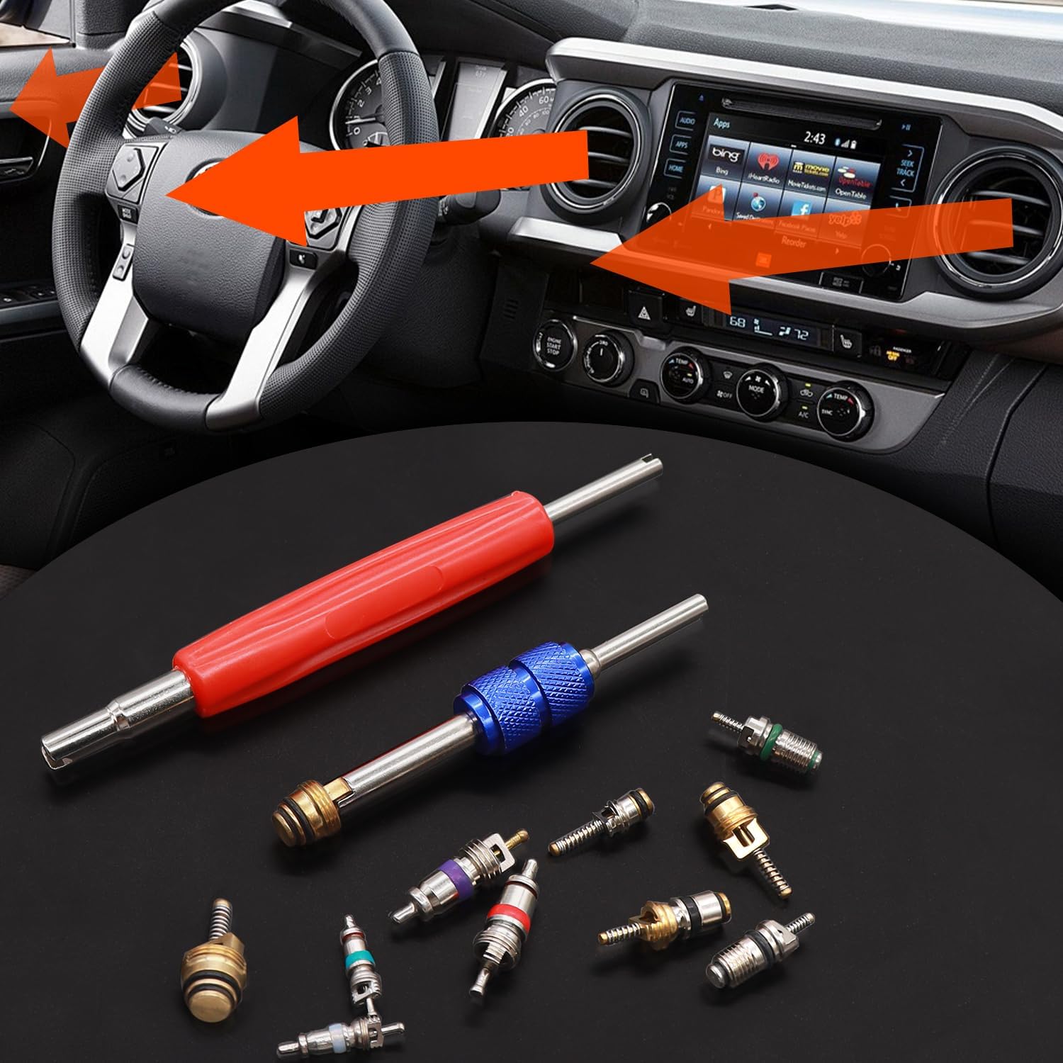 40/102pcs Car A/C Repair Kit R - Valve Spring Compressor のレビューと価格