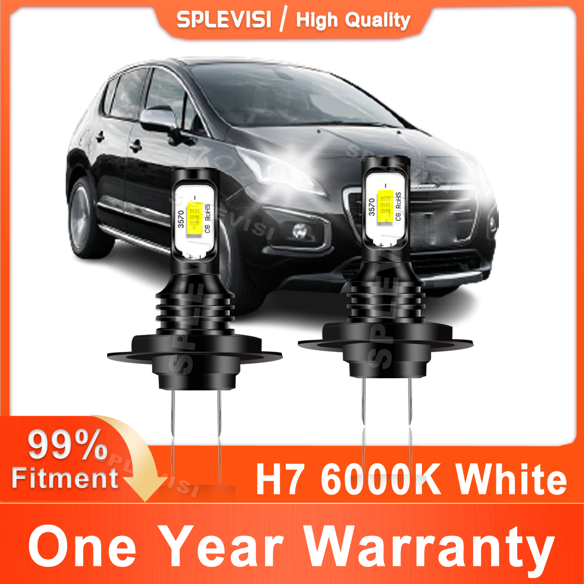 Luces Led Para Vehiculos 2x H7 - Headlight Aiming Tool のレビューと価格