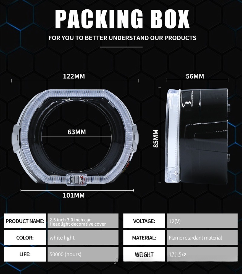 2PCS Projector Cover Headlight - Headlight Aiming Tool のレビューと価格