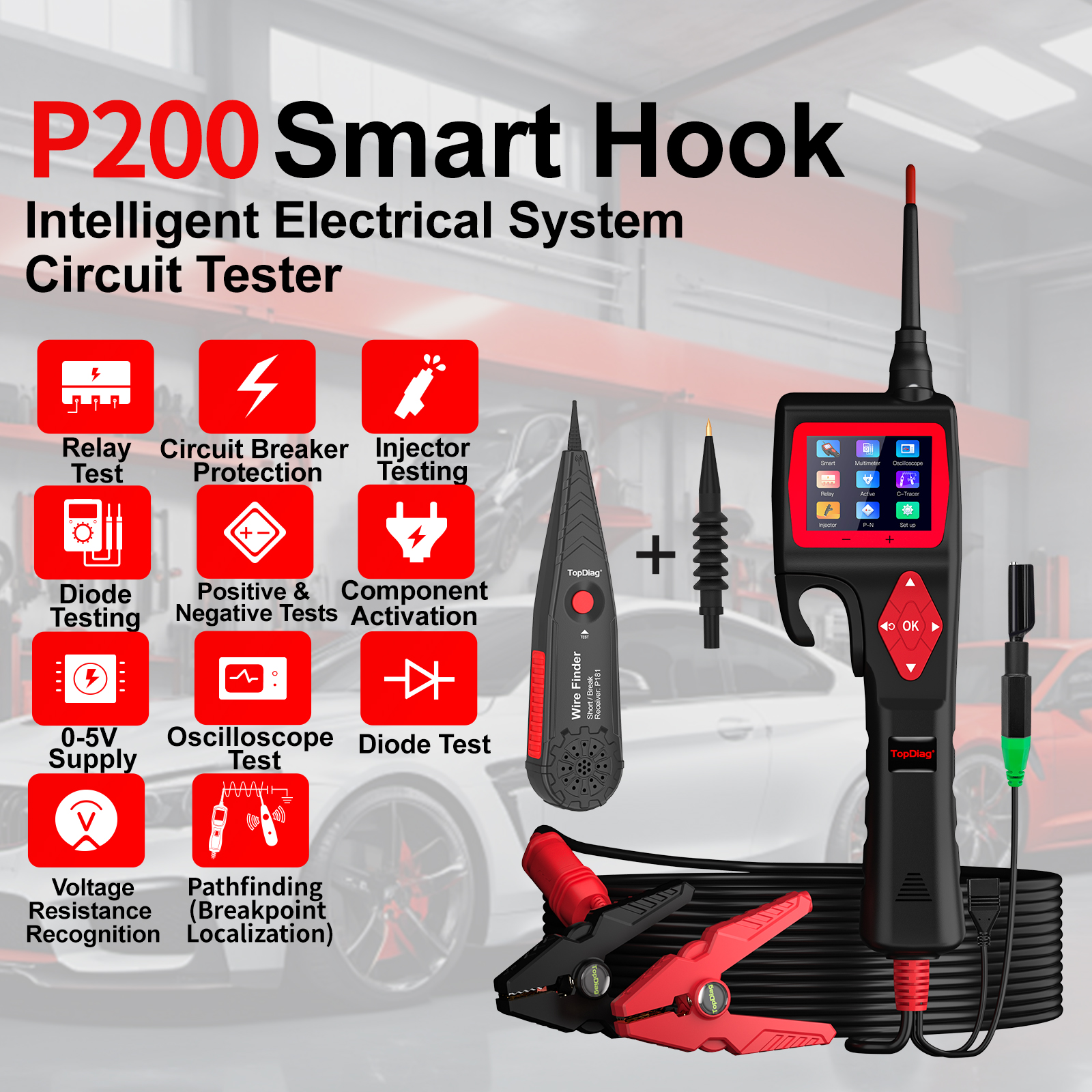 Jdiag Topdiag P200  Car Circui - Car Diagnostic Tool のレビューと価格