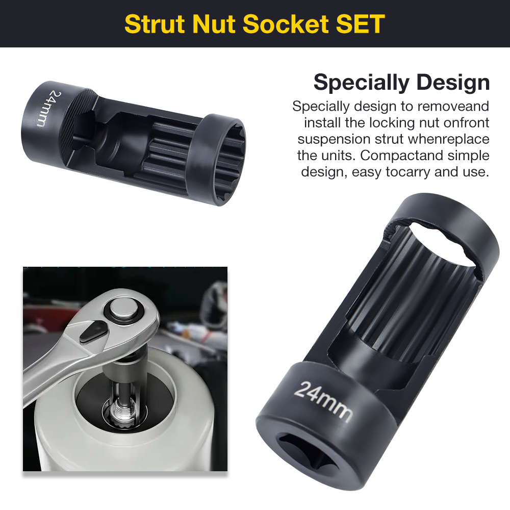 6PCS Suspension Stud Nut Socke - Valve Spring Compressor のレビューと価格