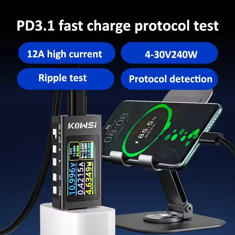 KWS-X1 Type-C Current and Volt - Battery Load Tester のレビューと価格