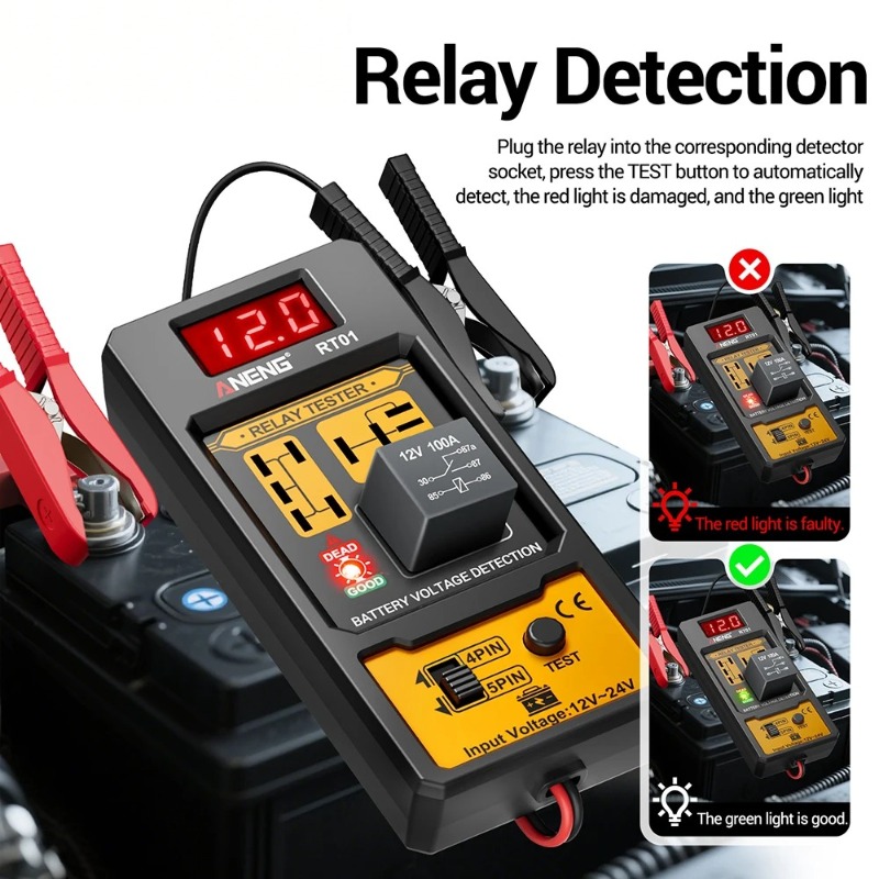 12V 24V Automotive Relay Teste - Battery Load Tester のレビューと価格