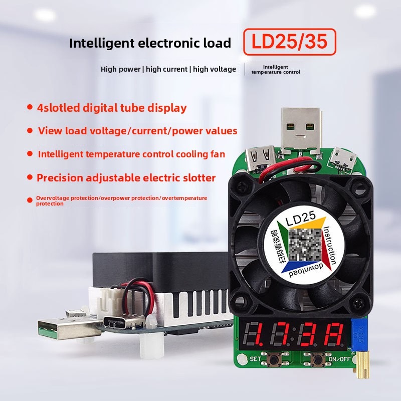 LD25 USB Adjustable Constant C - Battery Load Tester のレビューと価格