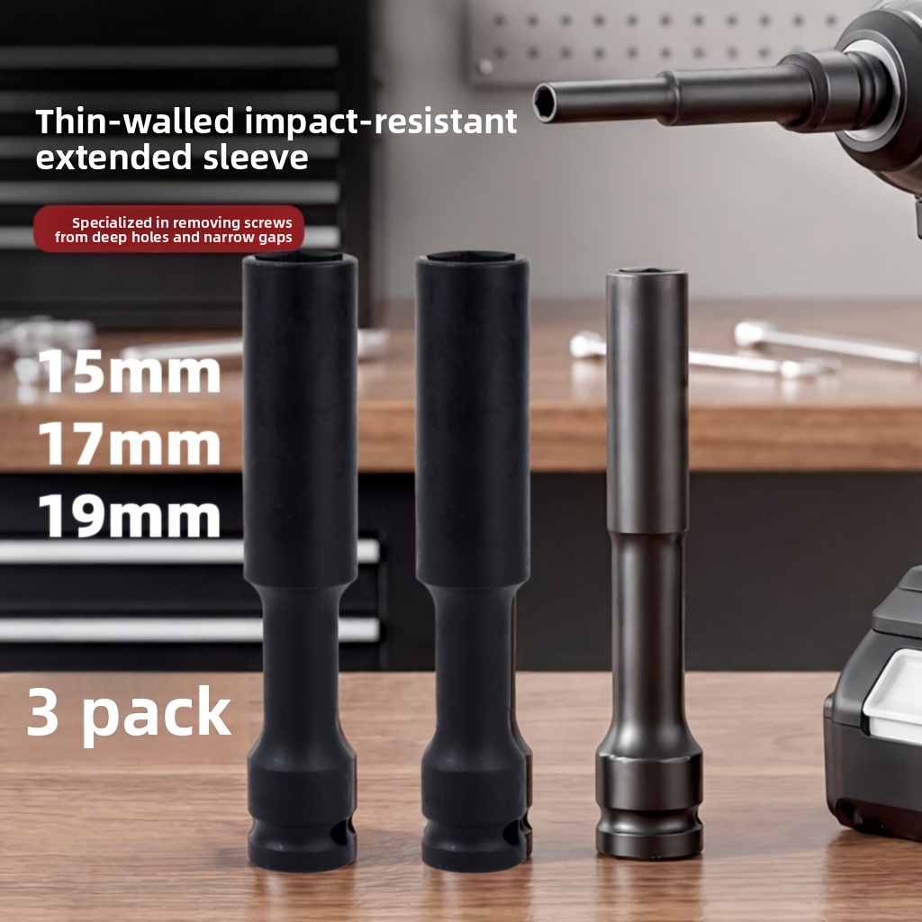 1/3pcs 1/2 inch extended thin- - Pneumatic Impact Wrench のレビューと価格