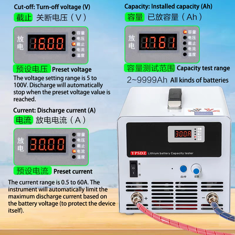 100V 45A lithium battery pack  - Battery Load Tester のレビューと価格