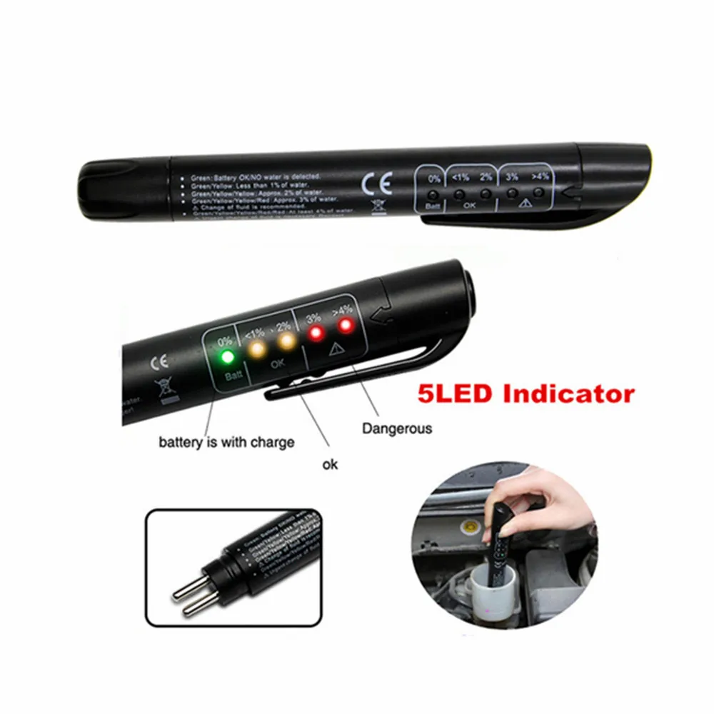 Car Brake Fluid Tester 5 Leds  - Car Diagnostic Tool のレビューと価格
