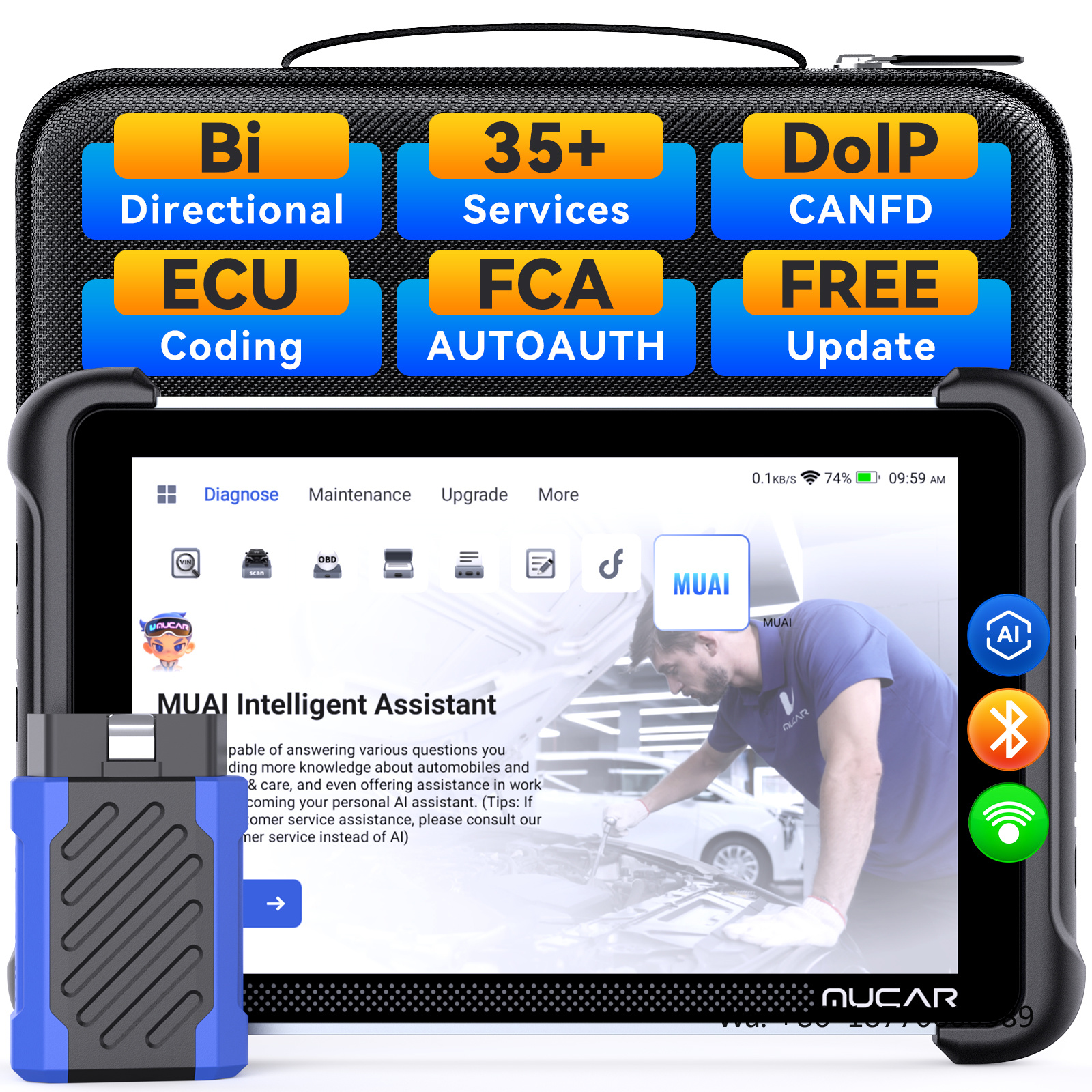 MUCAR 892BT AI Intelligent Dia - Car Diagnostic Tool のレビューと価格