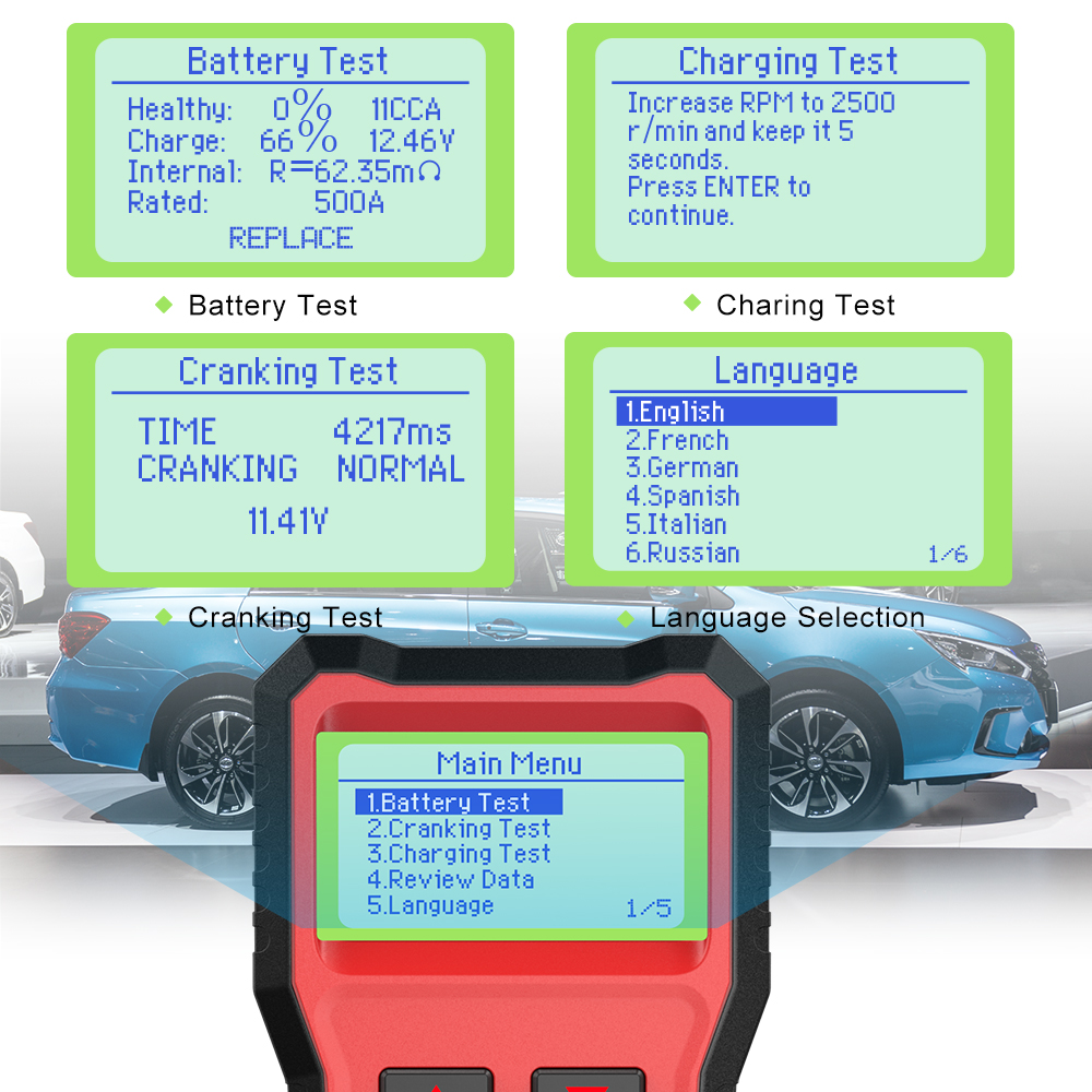 ANCEL BST100 12V Battery Teste - Battery Load Tester のレビューと価格