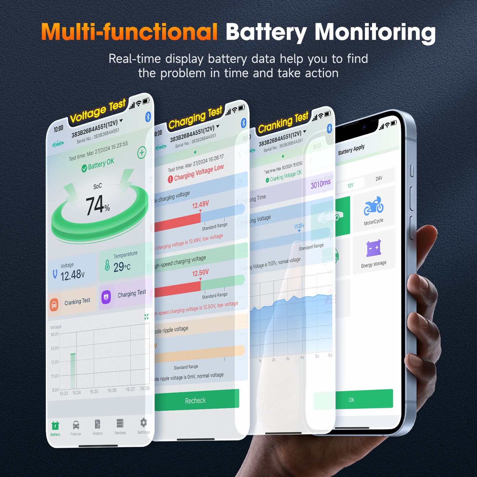 ANCEL BM300 Pro Battery  Teste - Battery Load Tester のレビューと価格